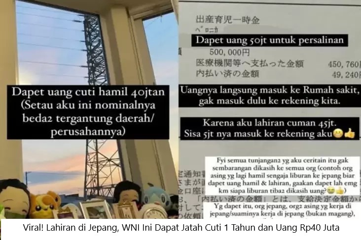 Viral! Lahiran di Jepang, WNI